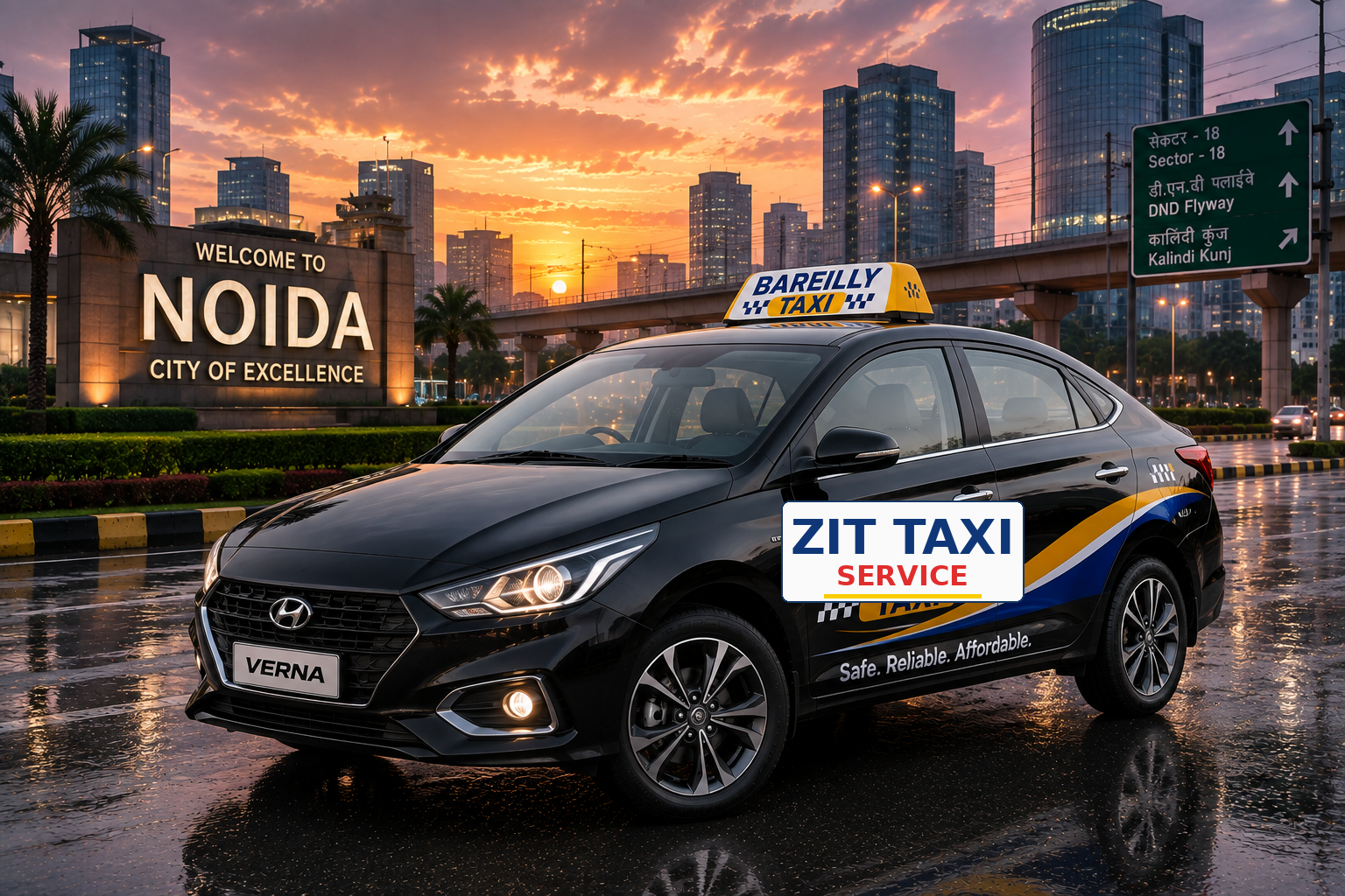 Hyundai Verna taxi in Bareilly